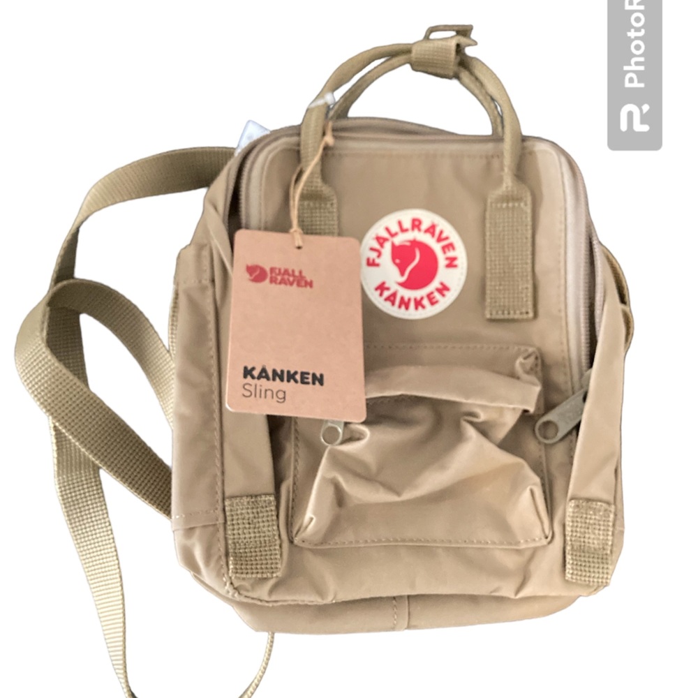 Fjallraven Kanken Sling. New w/ Tags. Color: Clay. Water resistant. Crossbody.